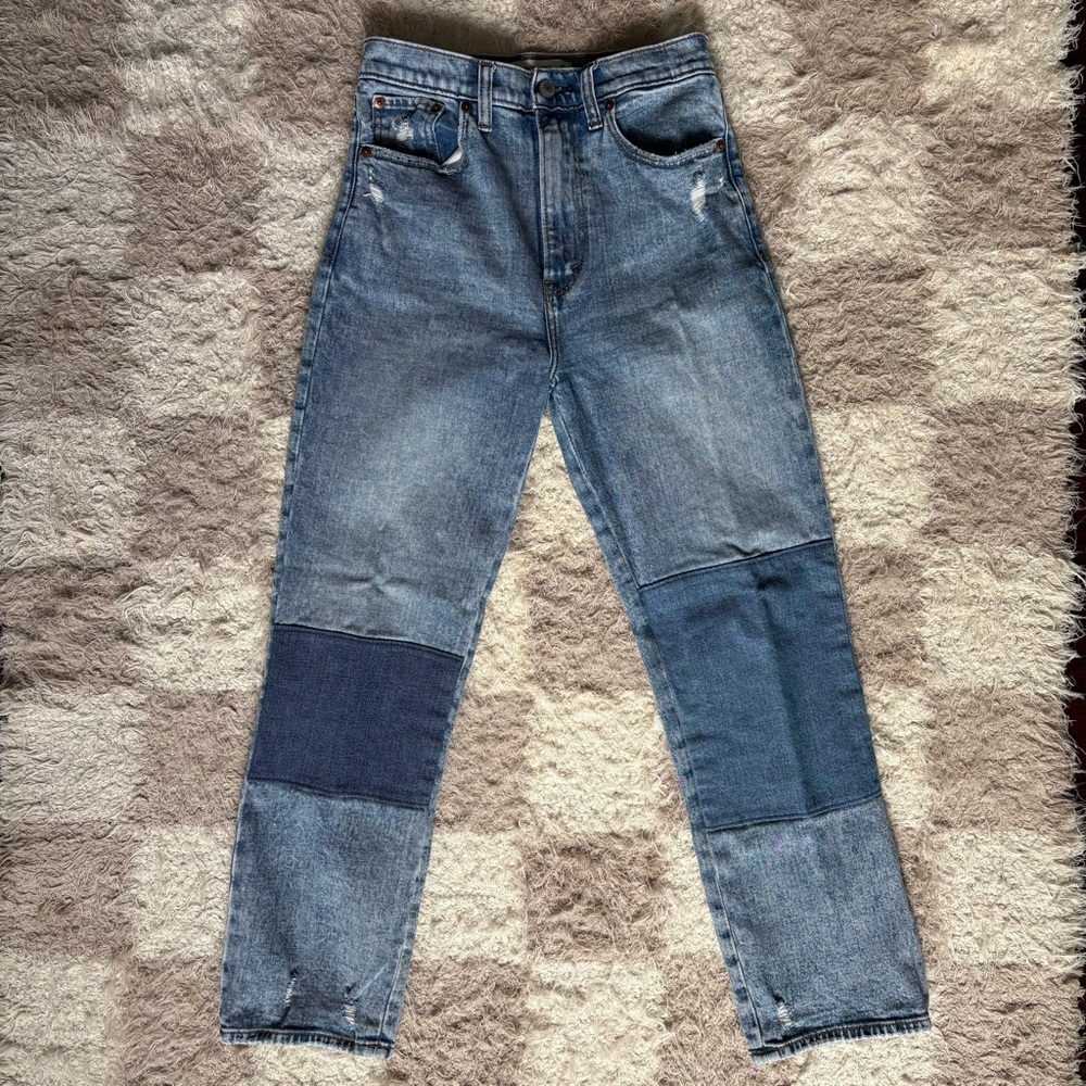 abercrombie patchwork jeans